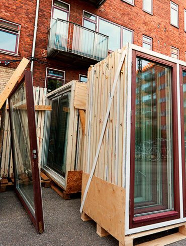 De gamle vinduer fik nyt liv som isoleringsmateriale